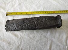 Outil ancien Coin en acier pour refendre le bois 1kg500