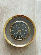 ANCIENNE PETITE PENDULE A POSER GENRE PRESSE PAPIER SOLO BRONZE DORÉ