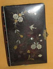 Carnet de bal ancien à décor