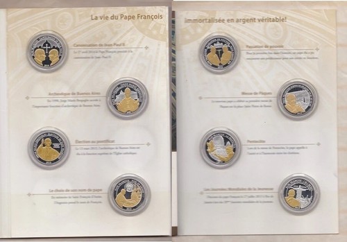 Médailles argent pape - argent,