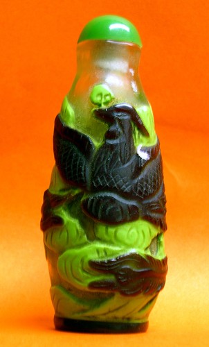 Tabatière chinoise décor - tabatière,