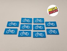 LEGO LOT 10 X TILE 2X4 PANNEAU