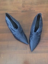 Bottines boots ZARA satin Bleu