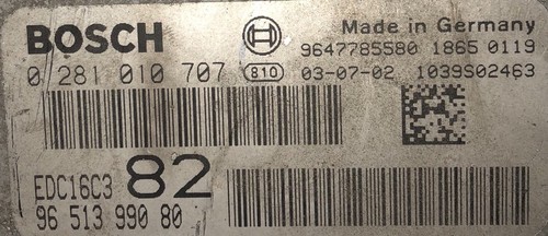 Calculateur edc16c3 206 - edc16c3, 1l4