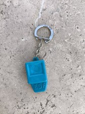 PORTE CLE  VINTAGE ANNEES 60 EDF COMPTEUR BLEU BE