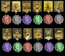 1995 ZODIAQUE 1 HOROSCOPE ASTROLOGIE FEVE METAL BRILLANT sur PIED verre au CHOIX