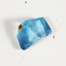 100% Naturel Topaze Brut Bleu