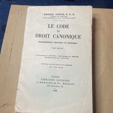 Le Code de Droit Canonique. Commentaire succint et pratique. Tome