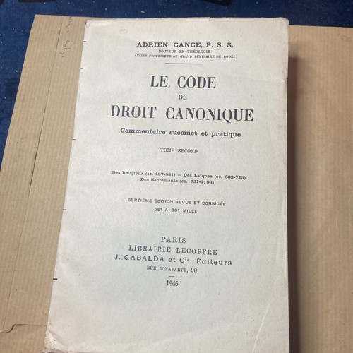 Code droit canonique - de,