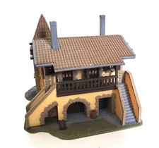 FALLER MAQUETTE MAISON MONTÉE ET EN PARTIE PEINTE Réf: 281 HO 1/87 Signal MKD