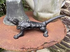 Ancien  MACHE-BOUCHON CROCODILE FONTE 19 ème PHARMACIE APOTHICAIRE CORK SHAPER