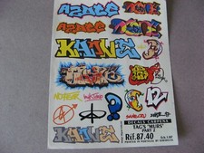 CARPENA HO ou O DECALCOMANIES DE TAGS DE MURS 87-40 ( FALLER KIBRI SUD MODELISME