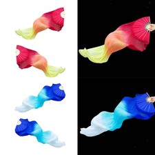 Éventail en soie synthétique