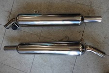 Glossy Bonneville T100 Aella Cabton Slip-On Exhaust muffler Limited Edition Set
