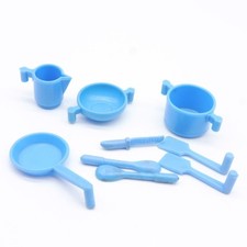 41524 Playmobil Lot de Vaisselle Bleue Vintage 3258