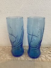 2 Verres Bleu Macdo Coca Cola Deco Table 2008 Occasion