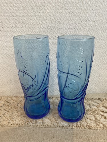 Verres bleu macdo coca cola - bleu,