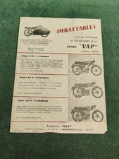 Vélomoteurs gamme VAP "IMBATTABLES" S23, S3V, S4V  prospectus brochure catalogue