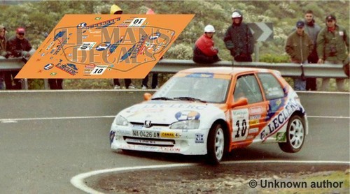 Décal peugeot 106 maxi rally - décal,