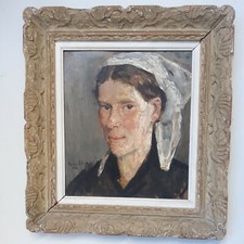 Peinture Huile Sur Toile Bretonne Raymond Tellier