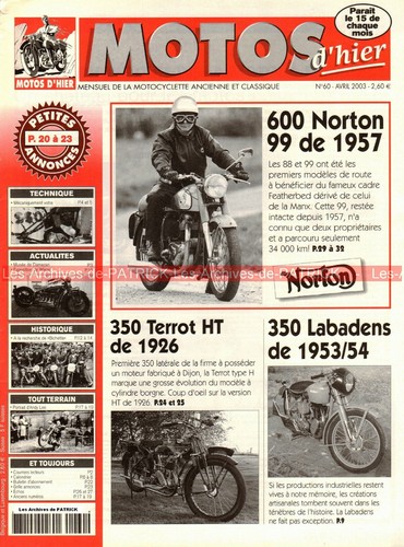 Motos hier norton 99 - , 600