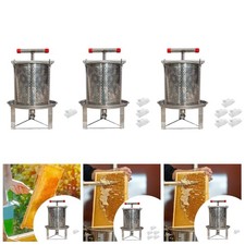 Extracteur de Miel Manuel et Presse à Vin de Fruits avec Broyeur Portable