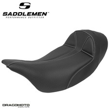 SELLE HARLEY TOURING SADDLEMEN Dominator 808-07B-0042EXT Solo Noire Foam | Ge...