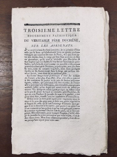 Les assignats la - les, et