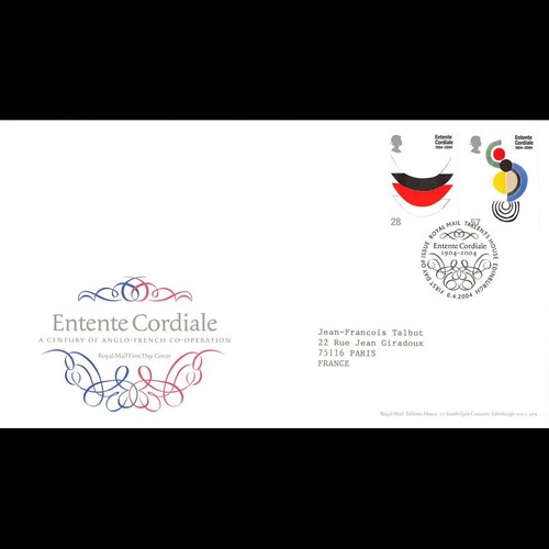 Fdc royal mail centenaire de - royal,