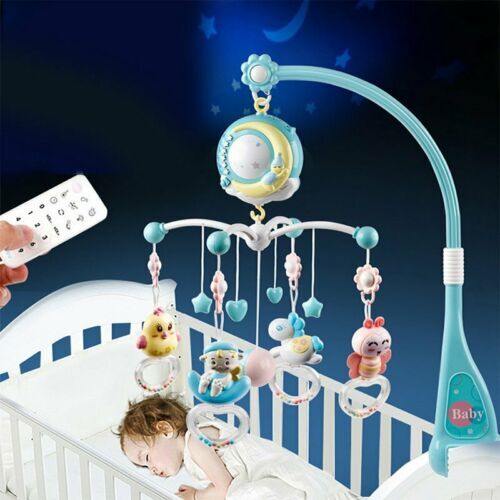 Baby crib mobile with music - with,