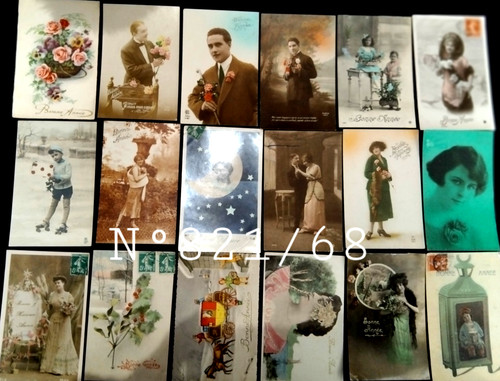 821 lot 18 cartes - n°821/68,
