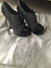Ysl patent lambskin and canvas - and,