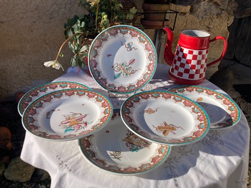 Assiettes demi creuses - assiettes,