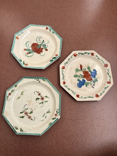 Ancien assiettes octogonale - ancien,