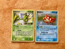 Lot cartes pokemon 57/107 reverse 29/112 Deoxys Rouge Feu Vert Feuille Très bon
