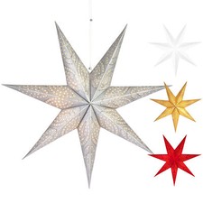 Papier Étoile Suspendu 60 Cm Etoile Avent Broderie Noël Lumière Intérieur