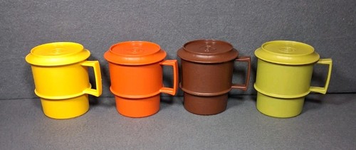 Vintage tupperware stacking - vintage,