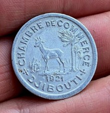 😲 TRES RARE - 10 CENTIMES DJIBOUTI 1921 SPL/UNC, VERY RARE + NICE CONDITION 😲