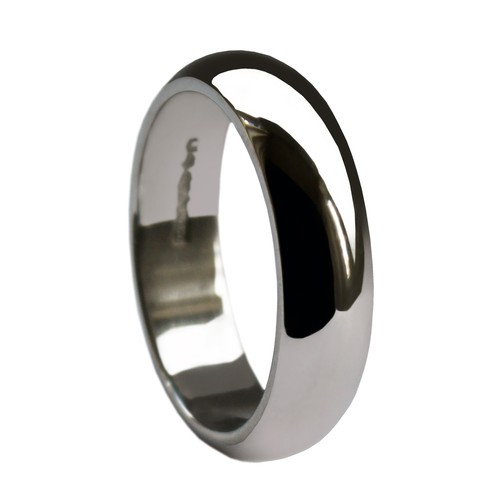 5mm 18ct blanc forme d - blanc,