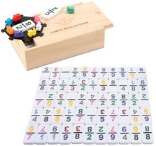 - 250126 - Domino Mexicain Train - Nombres - Double 9 Petit modele Premium - ...