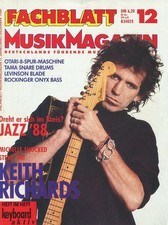 Fachblatt Dezember 1988 -Keith RICHARDS- Michelle Shocked, Steve Vai, Otari,...