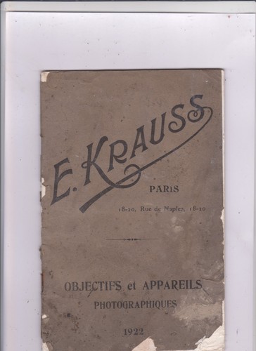 Krauss paris catalogue - paris,