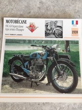 Motobécane S5C Superculasse armée Espagne 1939 Carte Collection Atlas France