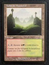 CARTE MAGIC RARE FR TERRAIN Double mana Rouge VERT ODYSSée Vallée de Moussefeu