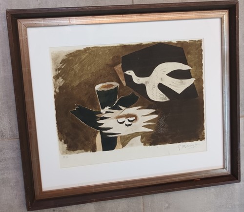 Braque oiseau et - et, nid