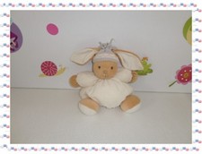 § - Doudou Lapin Boule Ecru