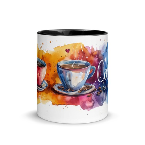 Tasse mit farbiger innenseite - tasse,