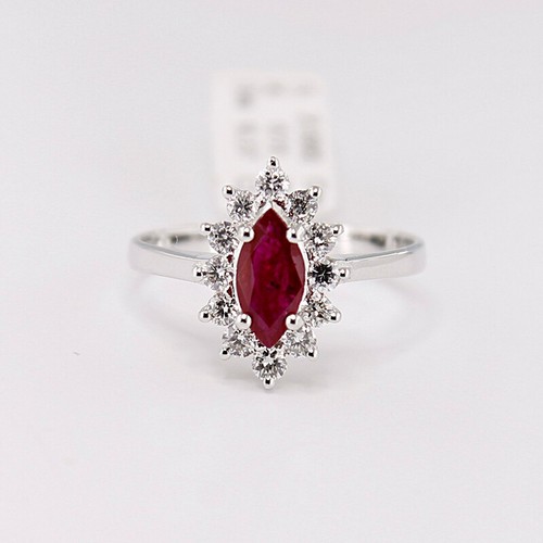 Bague solitaire rubis coupe - rubis,