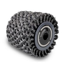 Brosse abrasif en fibre metal 100 x 125 pour surfaceuse Scheppach MRS1300