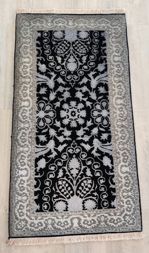 Tapis vintage laine noué - vintage, en